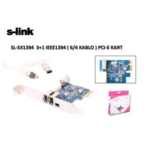 S-link SL-EX1394 PCI Express 1394 3+1