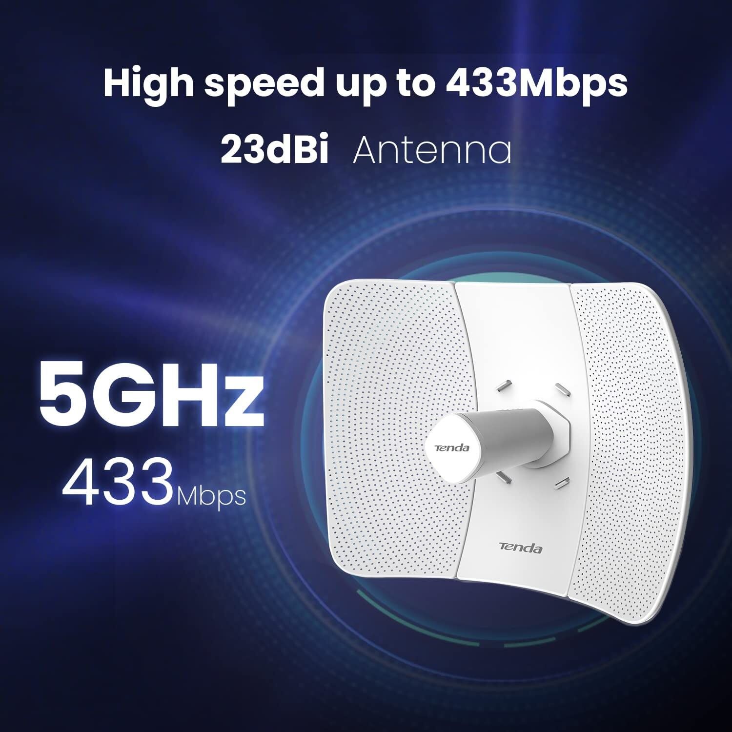 Tenda O8 5GHz 23dBi 11ac Dış mekan CPE Access Point