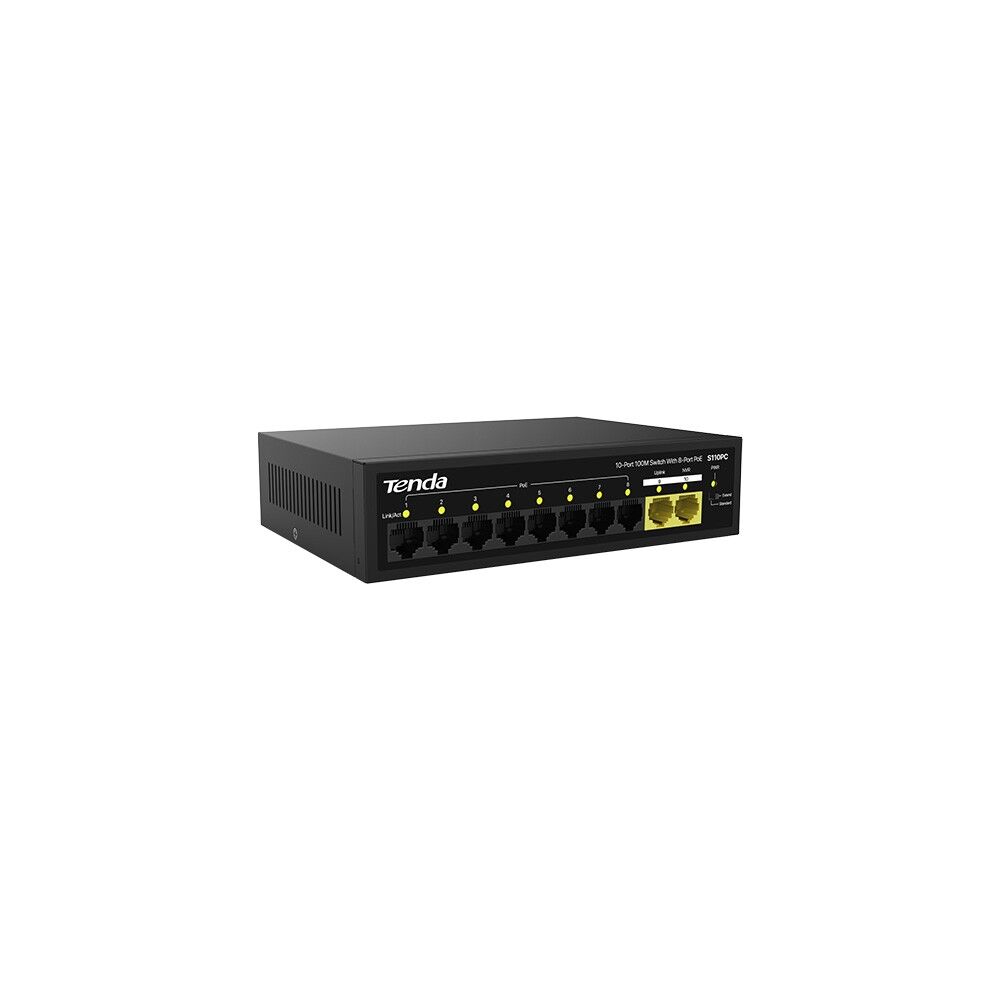 Tenda S110PC 10/100Mbps 8 Port Poe 2 Uplink Switch