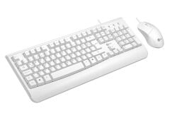 Lenovo Lecoo CM105 Q Türkçe USB Beyaz Klavye + Mouse Seti