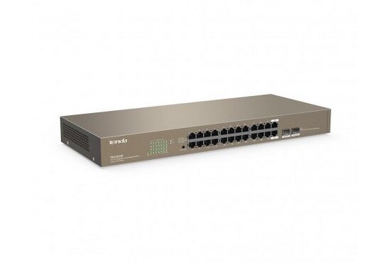 Tenda TEG1024F 24 Port 10/100/1000 +2SFP Yönetilemez Switch