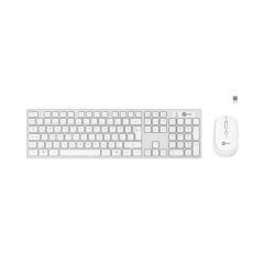 Lecoo KM2001 Kablosuz Türkçe Q Klavye & Mouse Set Beyaz