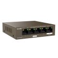 Tenda TEG1105PD 5 Port 4 Port Poe+ 1 Port Poe+ İN 10/100/1000 Switch Çelik Kasa