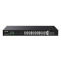 Tenda TEG1128P-24-410W 24GE PoE Port (410W), 2x Uplink, 2x SFP Switch