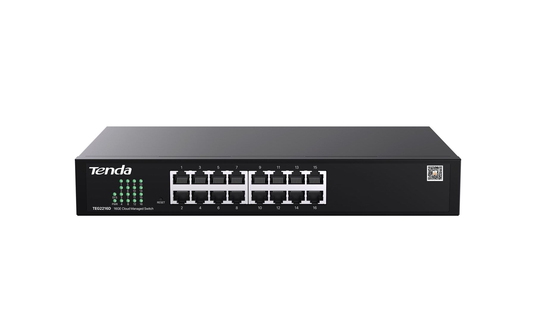 Tenda TEG2216D 16 Port 10/100/1000 Switch Cloud Yönetilebilir Çelik Kasa Switch