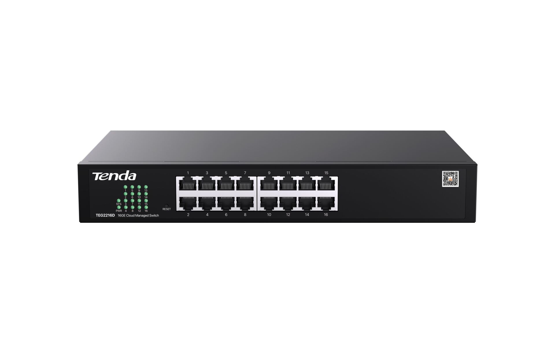 Tenda TEG2216D 16 Port 10/100/1000 Switch Cloud Yönetilebilir Çelik Kasa Switch