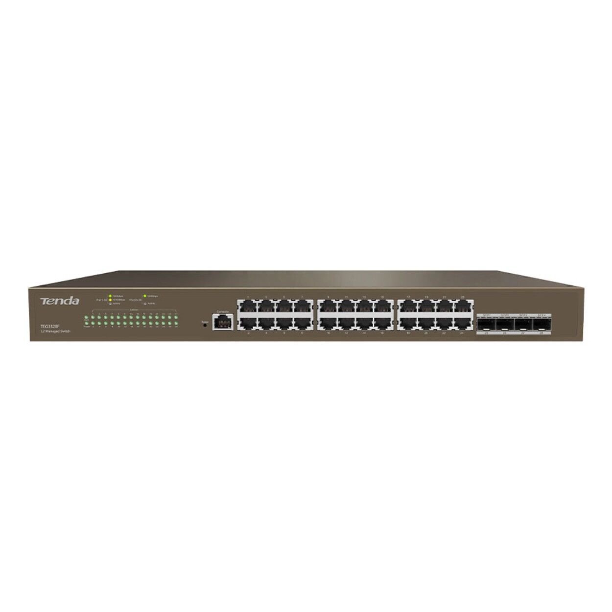 Tenda TEG3328F 24 Port Gigabit Yönetilebilir Rack Mount Switch