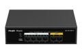 Ruijie Reyee RG-ES106F-P 6 Port 10/100 4xPoE 54W 2xFA-UPLINK Yönetilemez Switch