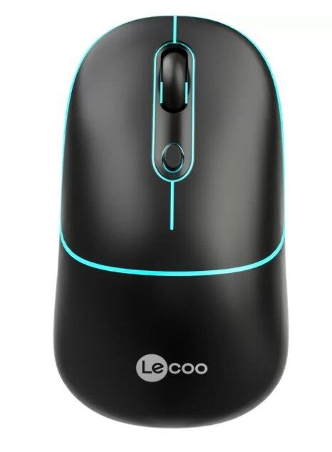 Lenovo Lecoo WS210 WiFi+ Bluetooth Kablosuz 2.4Ghz Siyah 6Tuşlu Şarjlı Mouse