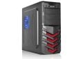 Everest 720R Peak-250W Siyah/Kırmızı 2*Sata Mesh Metal Panel Kasa