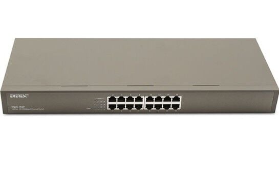 Everest ESW-116P 16Port 10/100Mbps Metal RockMount Kasa