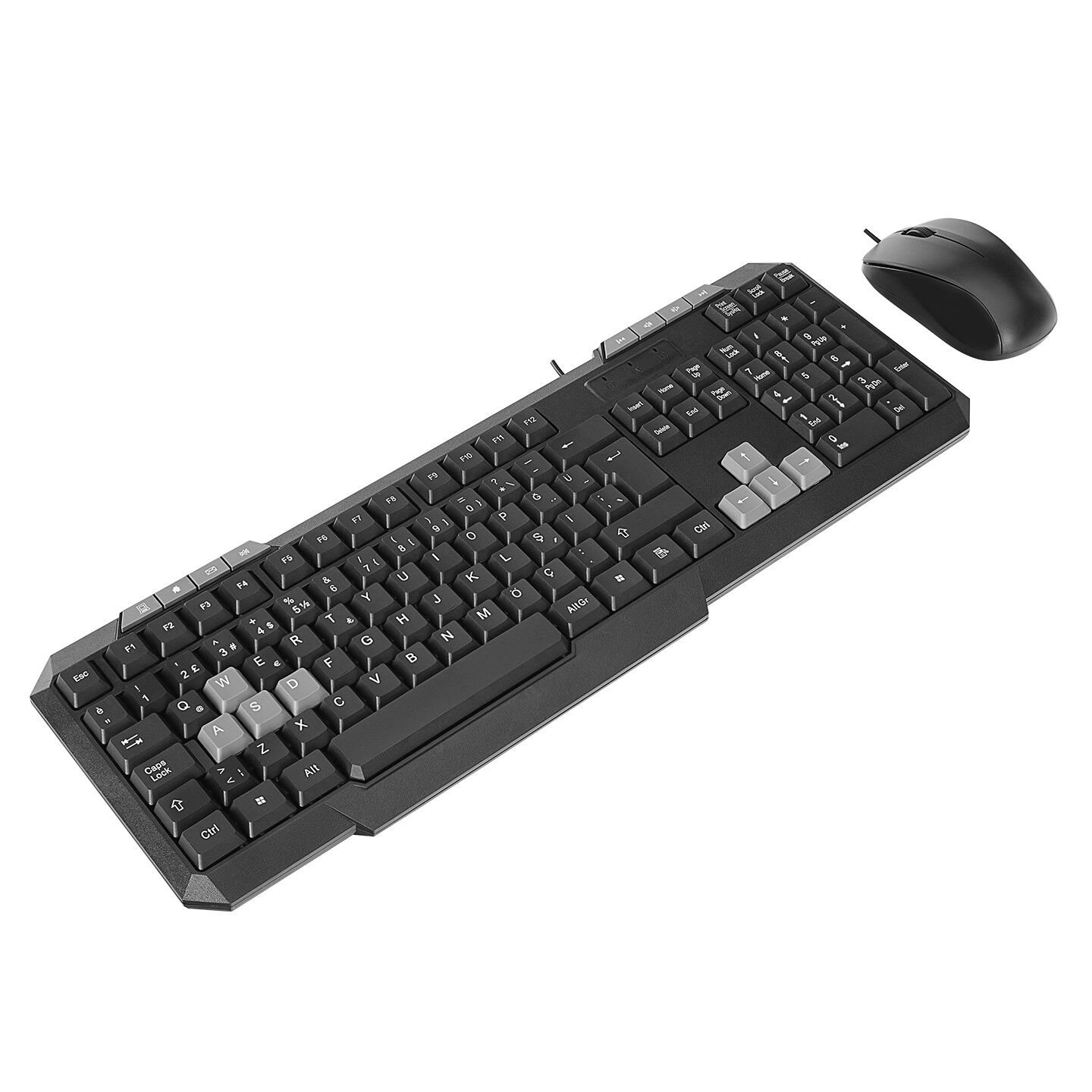 Everest KM-1435 Siyah Usb Oyuncu Q Multimedia Klavye + Mouse Set