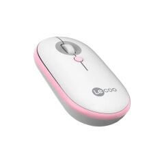 Lenovo Lecoo WS212 USB Kablosuz Beyaz&Pembe 4 Tuş Mouse