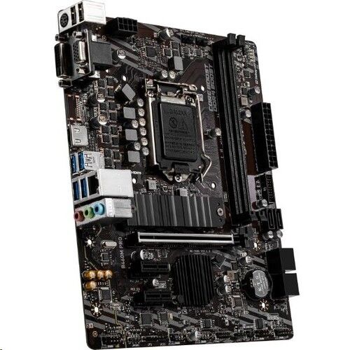 Msı B460M PRO 1200P DDR4 SES GLAN HDMI/DVI/VGA USB3.2 MATX