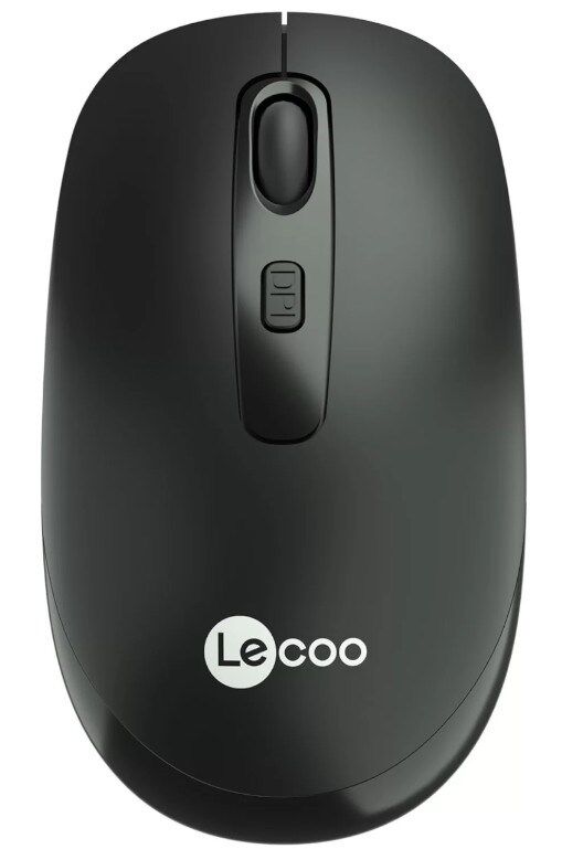 Lenovo Lecoo WS205 Nano Alıcılı Kablosuz 1600 DPI Siyah 4 Tuş Mouse