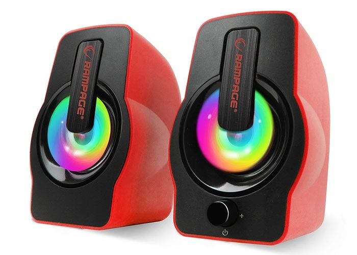 Everest Rampage RMS-G7 FALSETTO 2.0 Ledli Kırmızı MM Gaming USB Hoparlör