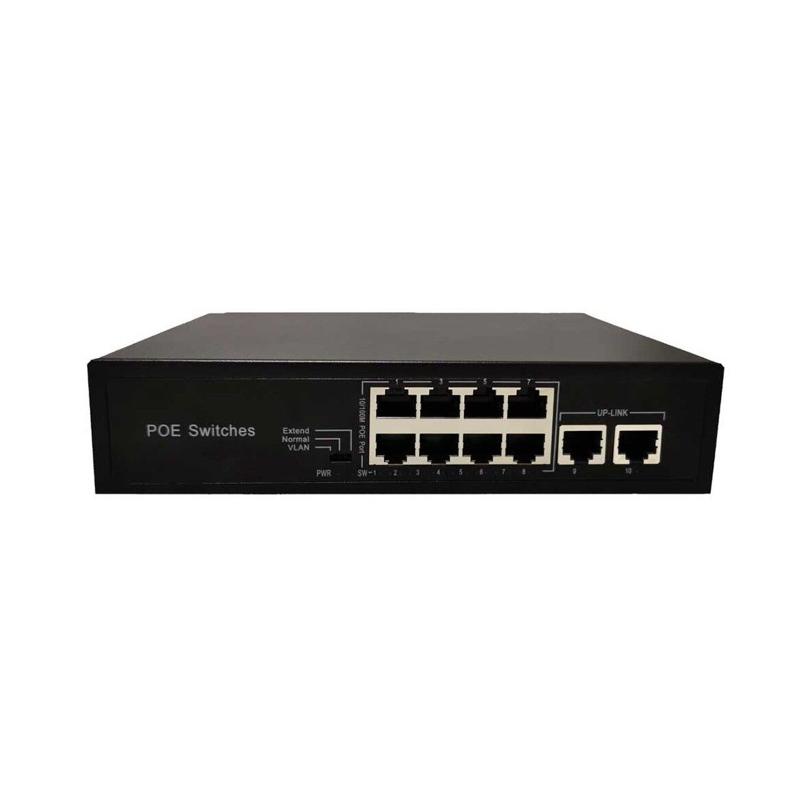 ODS ODS-8P2U 8 Port PoE 10/100 2FE Uplink 96W Yönetilemez Switch
