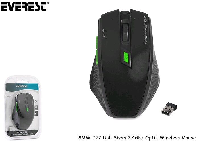 Everest SMW-777 Siyah 2.4Ghz Kablosuz Mouse