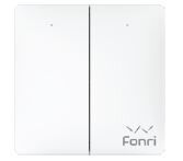 FONRİ Kablosuz İkili Duvar Anahtarı  Kendinden Enerjili