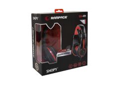 Snopy Rampage SN-R1 Oyuncu Kırmızı/Siyah Mikrofonlu Kulaklık