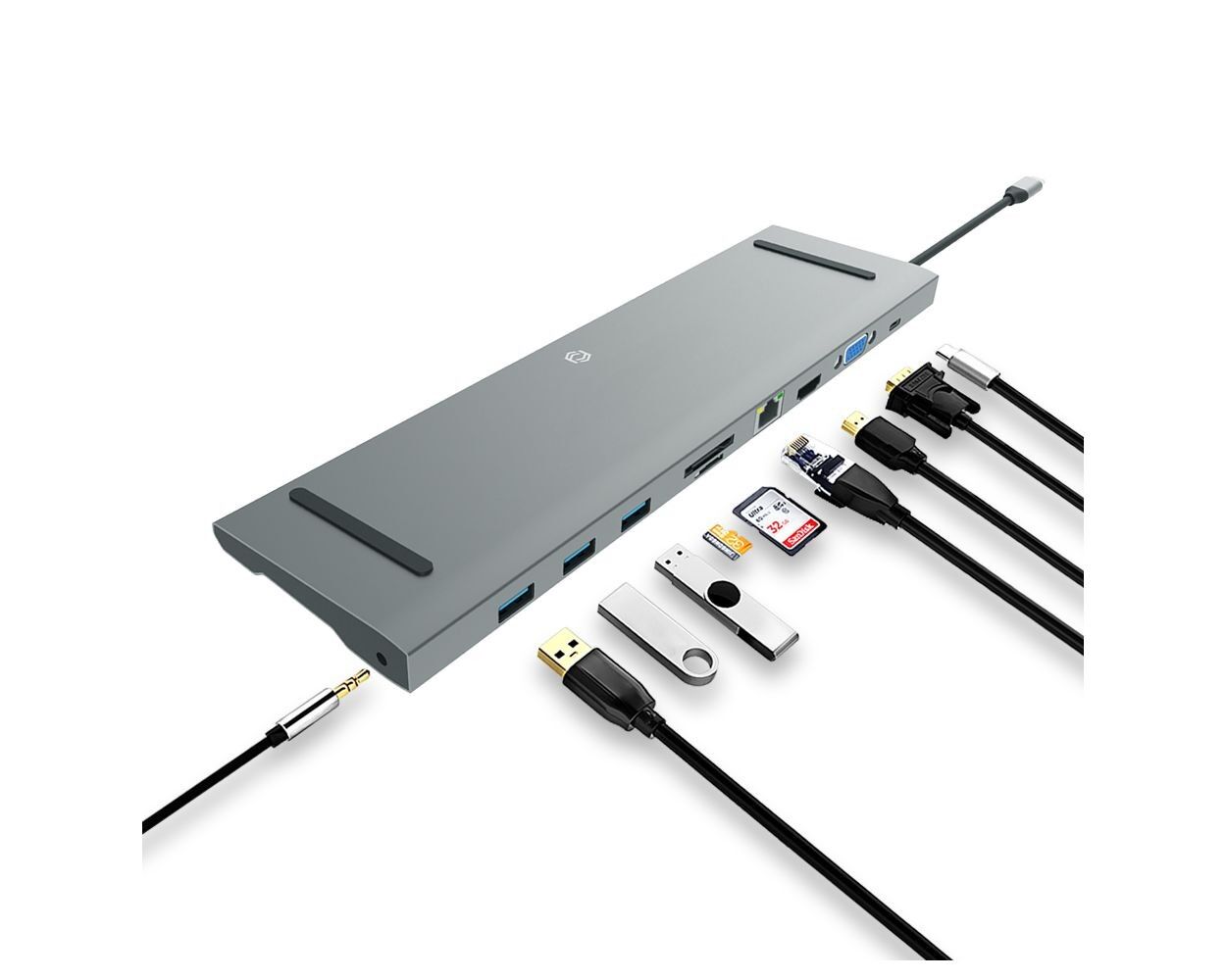 Frisby FA-7720TC USB Type-C 10 Hub In 1 Çoklu Bağlantı Noktası