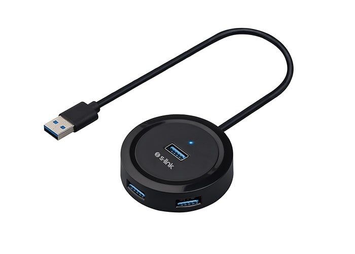 S-link SW-U300 4 Port Usb 3.0 Gri Usb Hub
