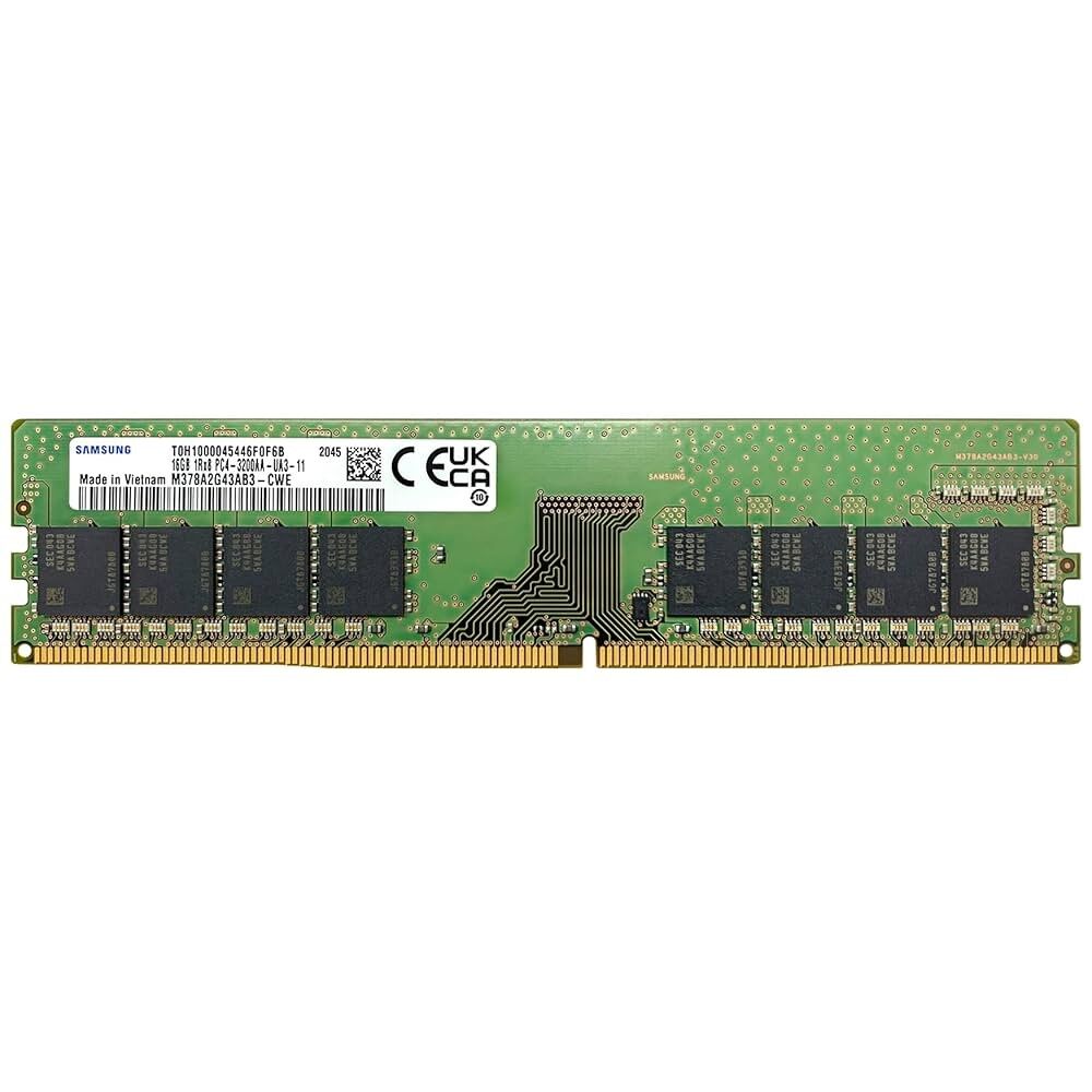 16GB Samsung DDR4 3200MHz 1.2V (M378A2G43AB3-CWE) Kutusuz Pc Ram
