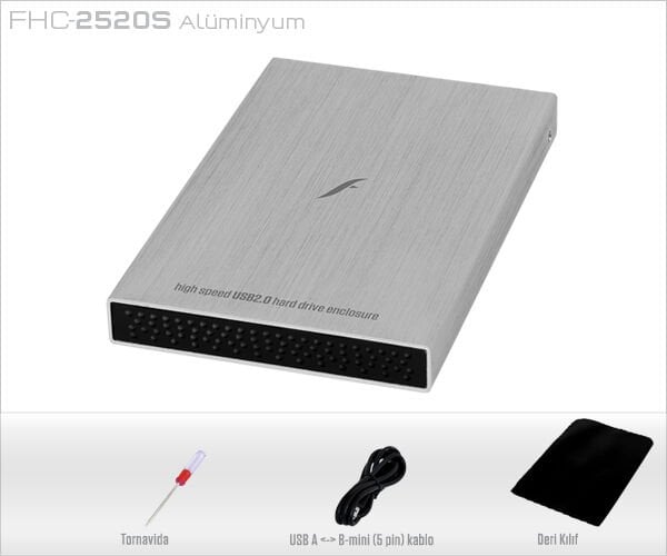 Frisby FHC-2520S 2.5'' SATA USB 2.0 Disk Kutusu