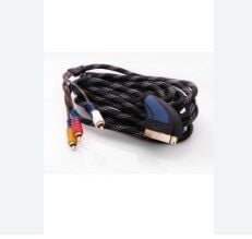 S-link SLX-930 SCART TO 3RCA 2m Gold+Kılıflı Kablo