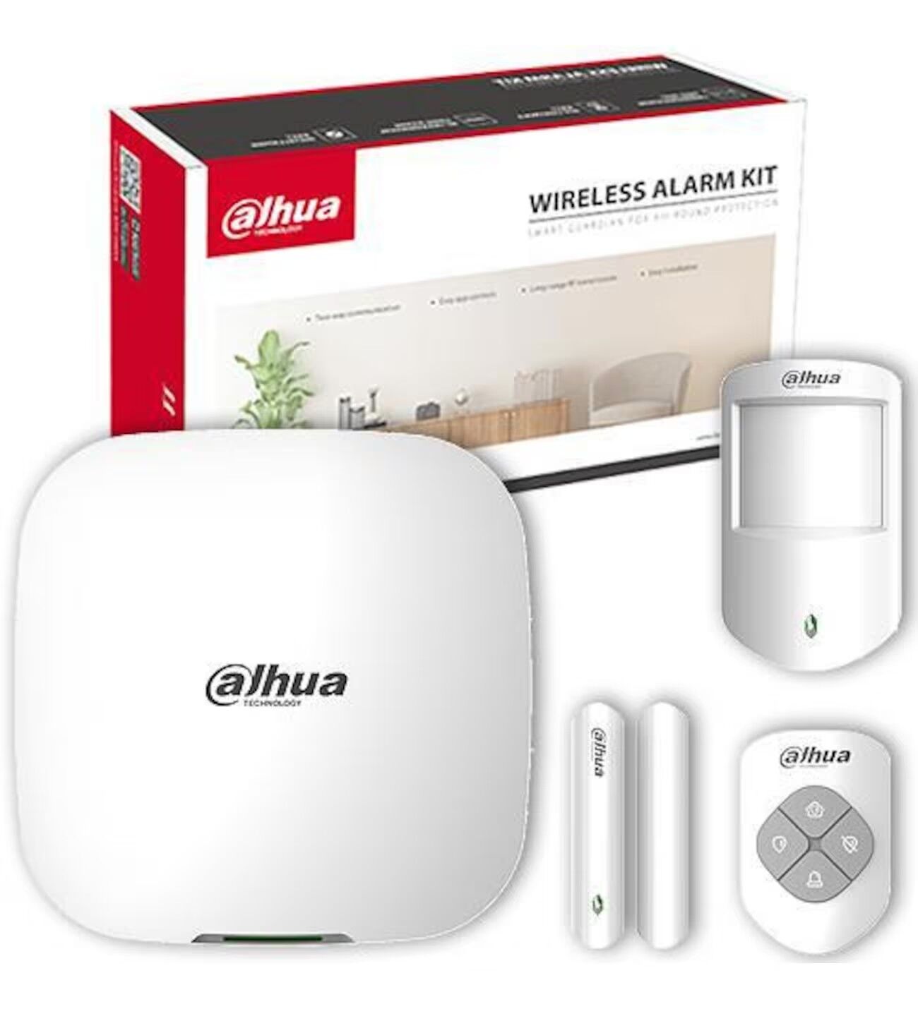 Dahua ART-ARC3000H-03-FW2(868) (1PIR+1MK+PANEL+KUMANDA) Kablosuz Alarm Seti Kit*