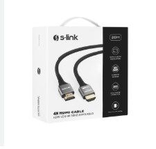 S-link SLX-HD4K20 19+1 HDMI to HDMI 20m Metal v2.0 4K (4096*2160) 30Hz Kablo