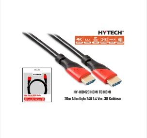 Hytech HY-HDM20 20M Altınuçlu 24 K 1,4 Ver. 3D HDMI Kablo