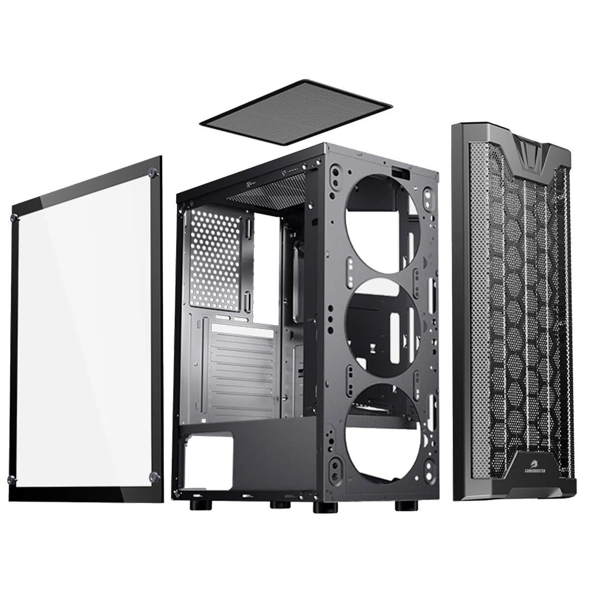 GameBooster GB-F3101B RGB ATX Mesh Siyah Kasa (PSU Yok)