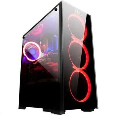 Power Boost VK-G3902S USB3.0 Full Siyah Rainbow RGB Fan kasa (Psu Yok)