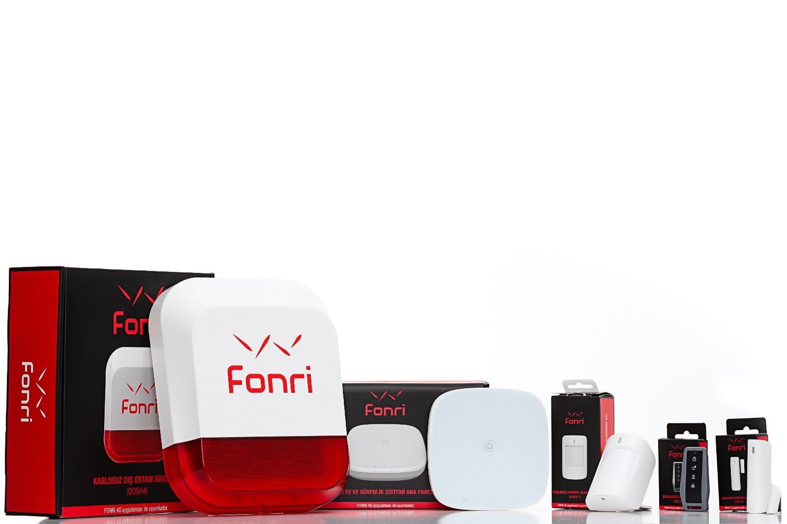 FONRİ 4G WIFI Kablosuz Alarm Set Akıllı Ev & Güvenlik Paketi (4G2-AL1-0101-01)