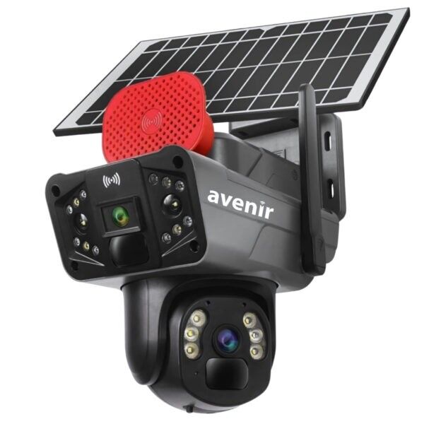 AV-S427H AOV 7/24 Kayıt 6MP Çift Kameralı 4mm 4G Sim Kartlı Solar Kamera
