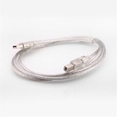 S-link SL-U2015 Usb2.0 1.5m Şeffaf Usb Yazıcı Kablo
