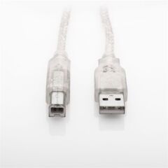 S-link SL-U2015 Usb2.0 1.5m Şeffaf Usb Yazıcı Kablo