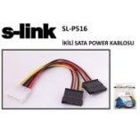 S-link SL-P516 İkili Sata Power Kablo