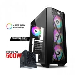 PowerBoost VK-P1900B 500W Usb3.0 Mesh Panel Fixed Siyah Kasa