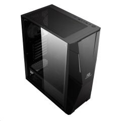 PowerBoost VK-P3303B USB 3.0 ATX ARGB Fan & Strip siyah Kasa (PSU Yok)