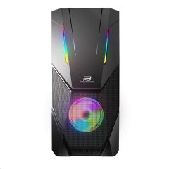 PowerBoost VK-P3303B USB 3.0 ATX ARGB Fan & Strip siyah Kasa (PSU Yok)