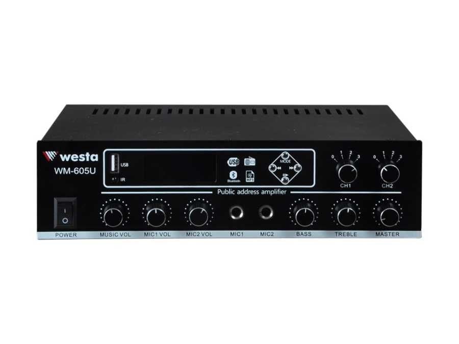 Westa WM-605U 100W 2 Zone Mikser Amfi