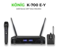König K-700 UHF 2x50 Kanal 1El+1Yaka Mikrofon
