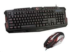 Rampage KM-R77 Siyah Usb 3 Farklı Ledli Gaming Q Multimedia Klavye + Mouse Set
